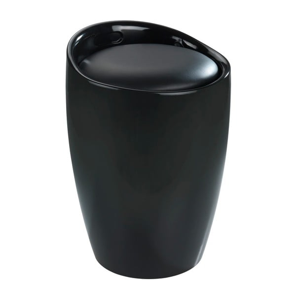 Coș de rufe /taburet Wenko Candy, 20 l, negru-image-2