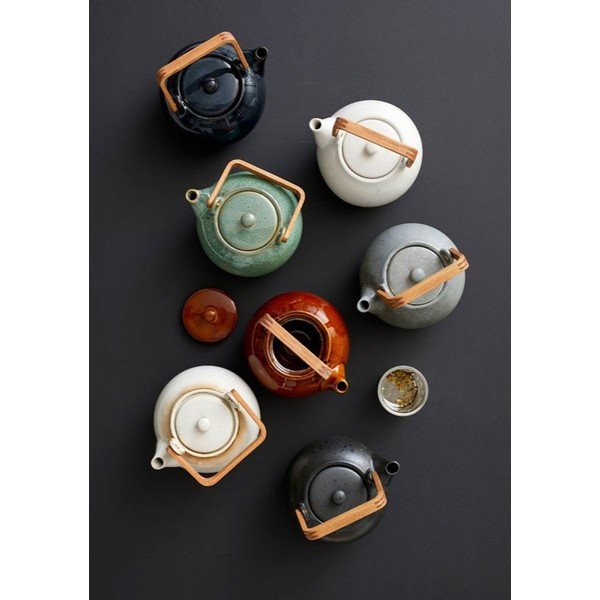 Ceainic albastru închis cu filtru din ceramică 1,2 l Gastro Blue – Bitz-image-1