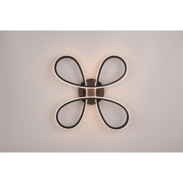 Plafonieră neagră LED 40x40 cm Fly – Trio-image-2