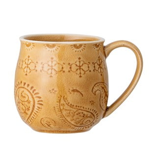 Cană din gresie ceramică Bloomingville Rani, 350 ml, galben