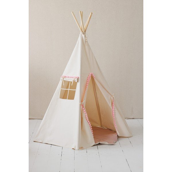 Cort teepee pentru copii  Fluffy Pompoms – Moi Mili-image-4