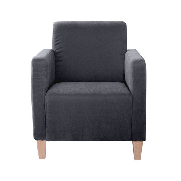 Fotoliu Max Winzer Milla Velor, gri antracit-image-1