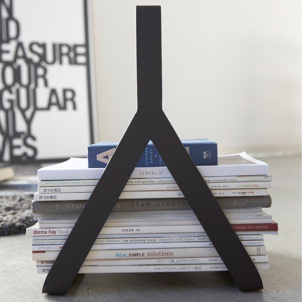 Suport pentru ziare Yamazaki Tower, negru-image-2