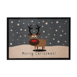 Covoraș intrare Hanse Home Merry Christmas Reindeer, 40 x 60 cm