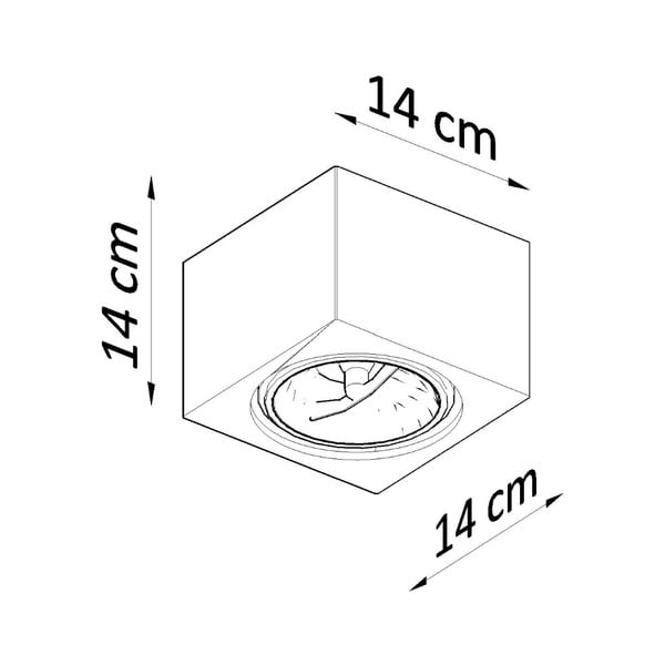 Spot alb 14x14 cm Duozone – Sollux-image-4