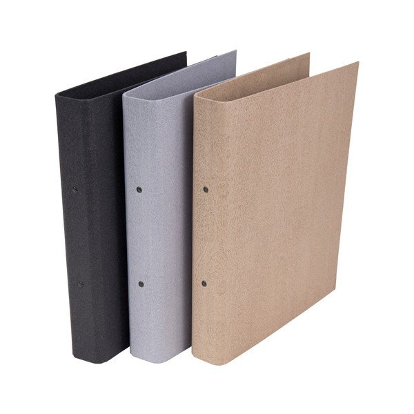Biblioraft cu inele Bigso Ringbinder, gri-image-1