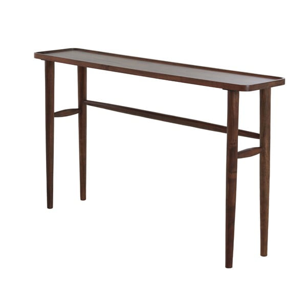 Masă consolă maro din lemn masiv de acacia 30x140 cm Qiano – Light & Living-image-2