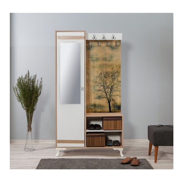 Dulap cu oglindă Inci Tree, înălțime 196 cm-image-4