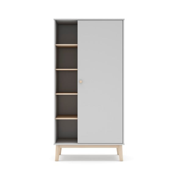 Șifonier pentru copii alb 90x181 cm Esteban – Marckeric-image-3