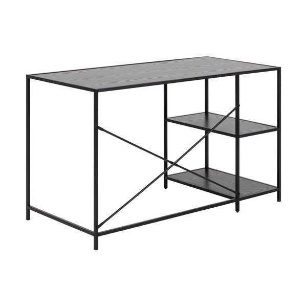 Birou Actona Seaford, 60 x 130 cm, negru-image-3