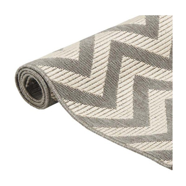 Covor foarte rezistent Webtapetti Zigzag, 200 x 285 cm, gri-image-2