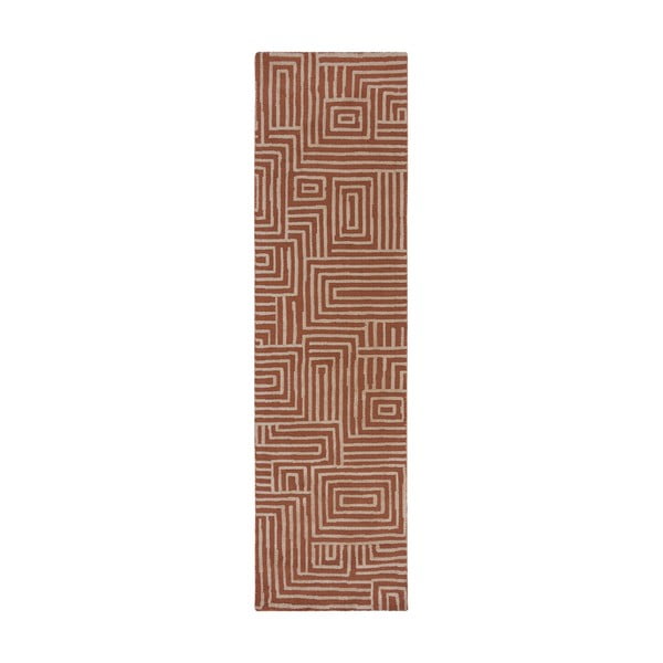 Covor tip traversă teracotă 80x300 cm Kylo – Flair Rugs