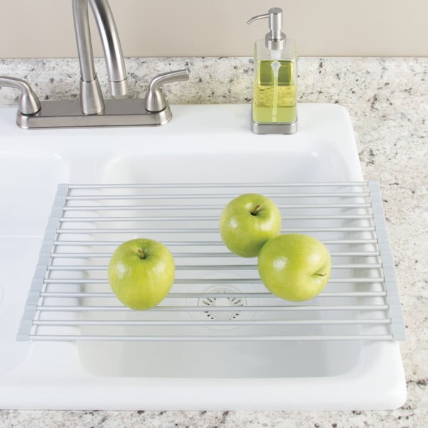 Scurgător de vase argintiu din aluminiu Metro – iDesign-image-1