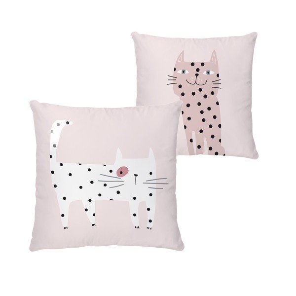 Pernă pentru copii din bumbac satinat 45x45 cm Meow Meow – Butter Kings