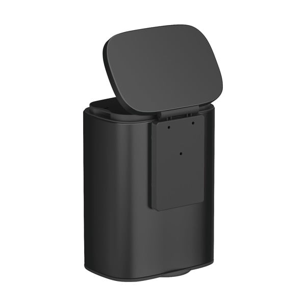 Coș de gunoi din inox Wenko Sare, negru-image-3