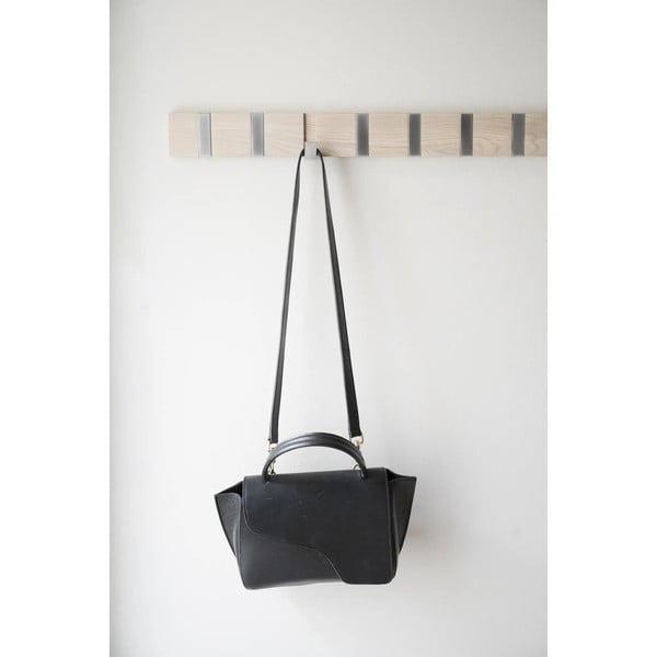 Cuier de perete în culoare naturală din lemn de stejar Confetti – Rowico-image-4