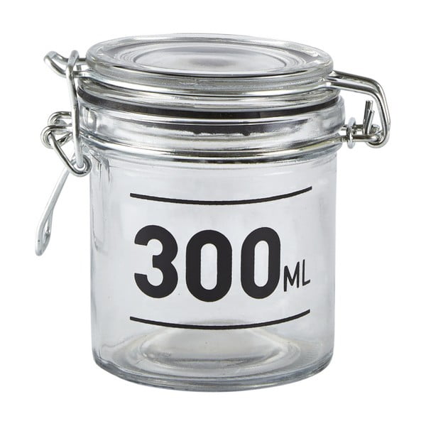 Recipient de sticlă cu capac KJ Collection Jar, 300 ml