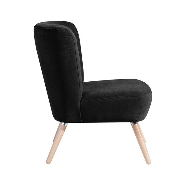 Fotoliu Max Winzer Neele Velor, negru-image-1