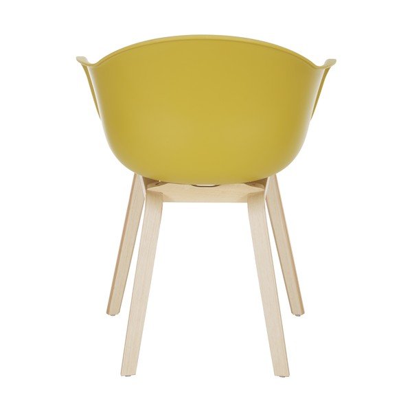 Scaun dining Westwing Collection Claire, galben-natural-image-4
