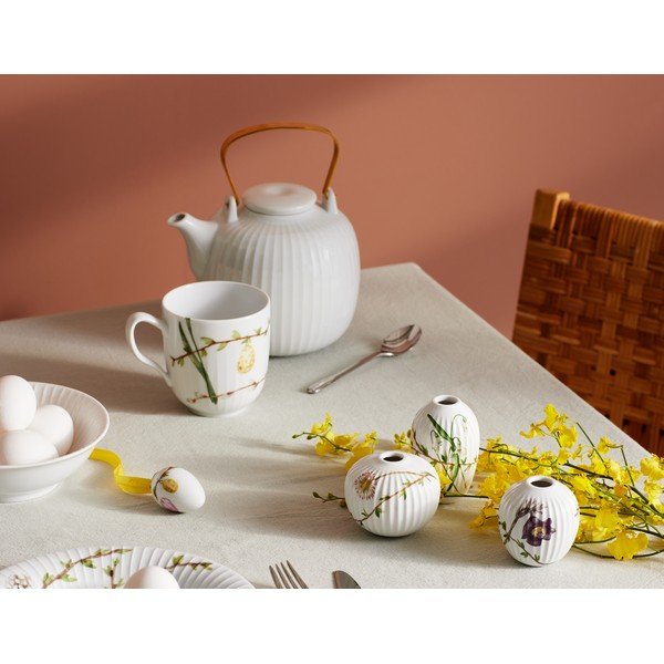 Set 3 vaze mici din porțelan Kähler Design Hammershøi Spring-image-1