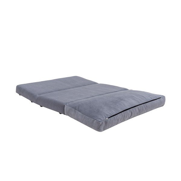 Canapea gri extensibilă 120 cm Taida – Balcab Home-image-2