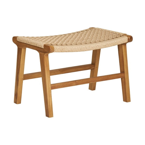 Fotoliu cu taburet în culoare naturală țesut Derby – House Nordic-image-3