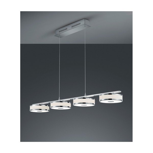 Lustră LED Trio Agento, lungime 1,15 m, argintiu-image-1