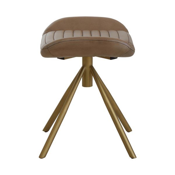 Taburet gri cu tapițerie din piele Buffalo – Premier Housewares-image-4