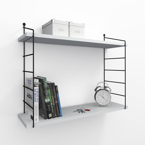 Poliță perete Garetto Armoni, alb-image-1