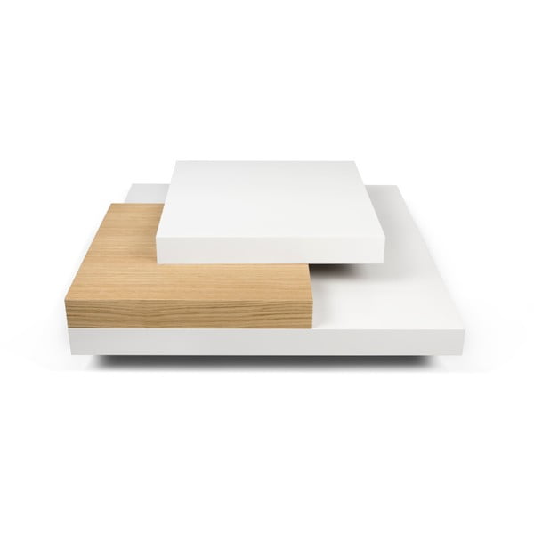 Măsuță TemaHome Slate, alb/maro deschis-image-4