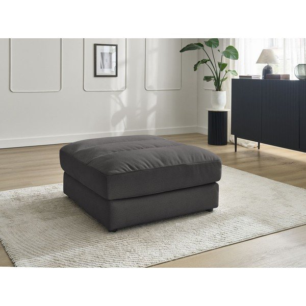 Taburet negru cu tapițerie din catifea Sierra – Bobochic Paris-image-1