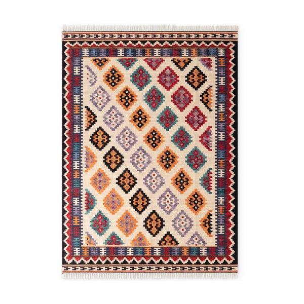 Covor roșu reversibil, țesut manual din lână 200x290 cm Kamal Kian – Nouristan