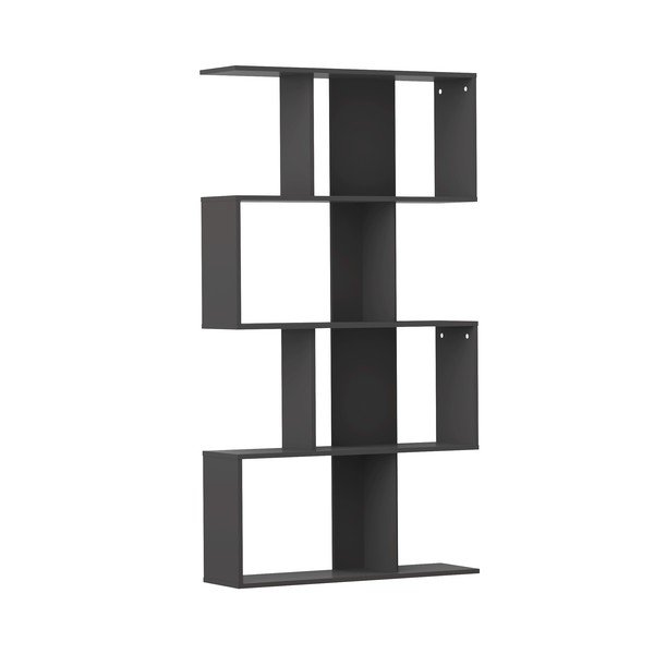 Bibliotecă neagră 89x165 cm Sigma - TemaHome -image-2
