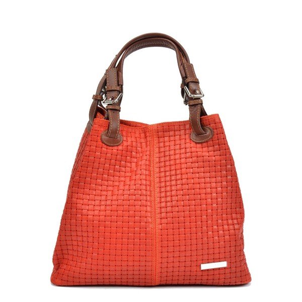Poșetă de piele Isabella Rhea 858, roșu-image-4