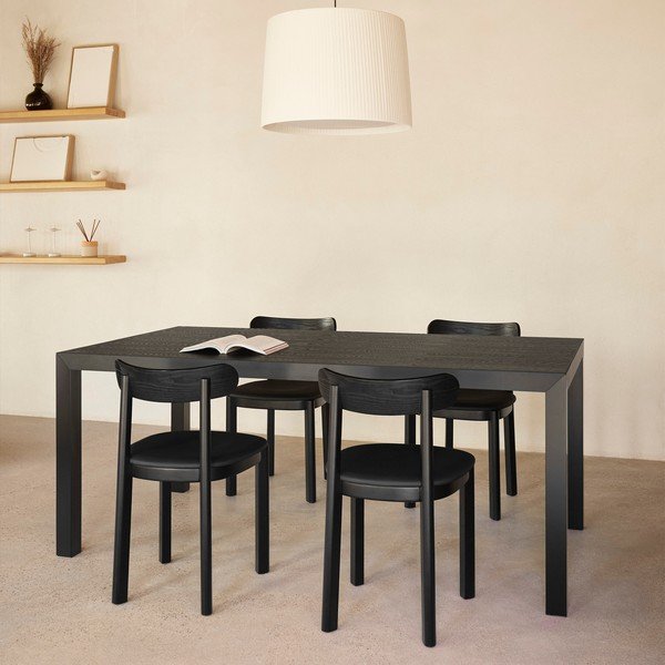 Masă de dining cu blat din lemn de stejar 75x180 cm Alma – Teulat-image-1