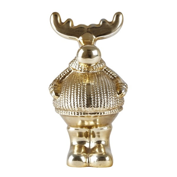 Statuetă decorativă  KJ Collection Reindeer Gordo Gold, 20,5 cm