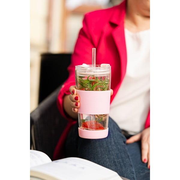 Cană termos roz 600 ml Fuori – Vialli Design-image-2