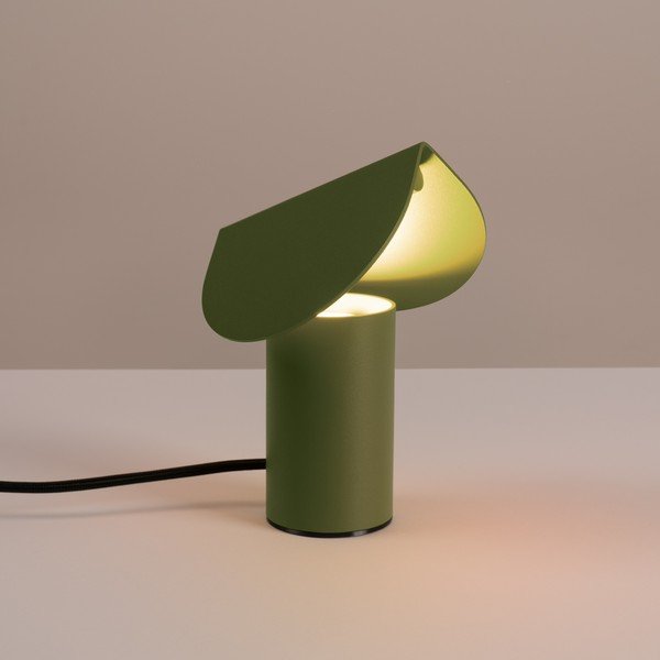 Veioză kaki LED din aluminiu (înălțime 15 cm) BISCUIT – Thoro-image-1