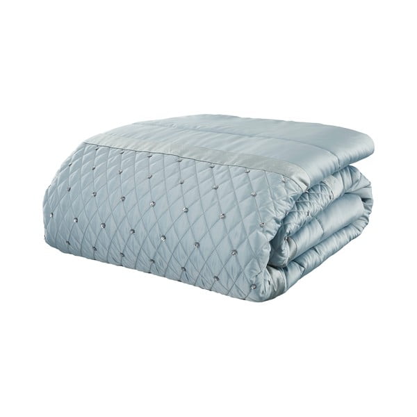 Cuvertură albastră din microsatin 240x260 cm Sequin Cluster – Catherine Lansfield-image-2