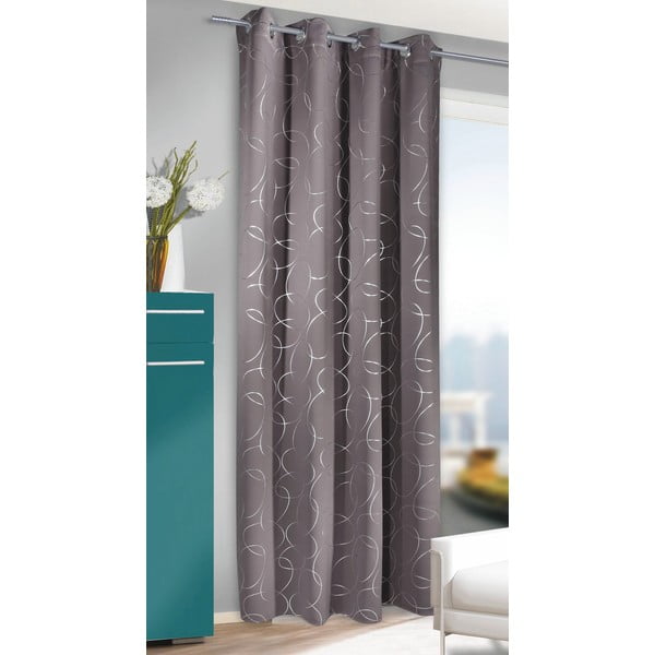 Draperie gri închis 135x245 cm Circles – Sehlbach-image-1