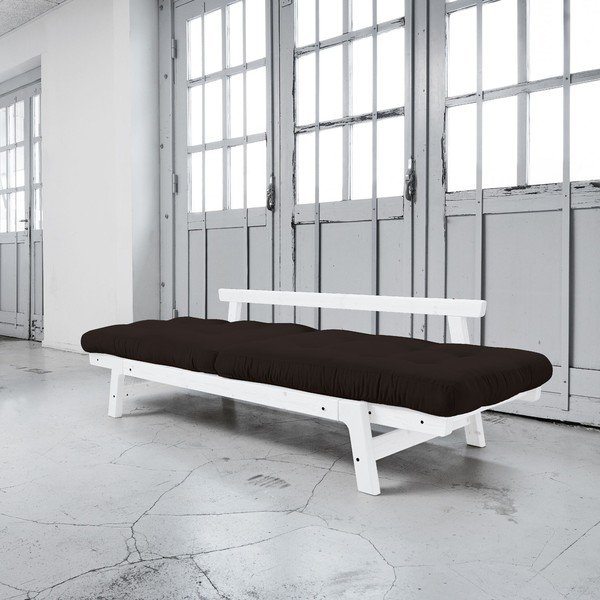 Canapea extensibilă Karup Step White/Brown-image-3