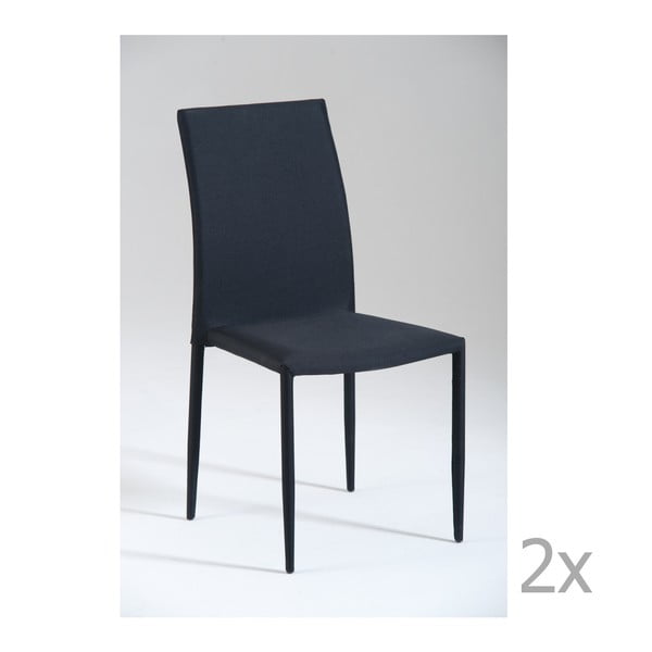 Set 2 scaune Castagnetti Fabi, negru