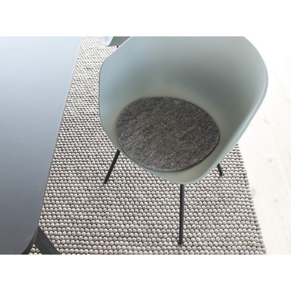 Pernă scaun lână Wooldot Felt Chair Pad, ⌀ 40 cm, antracit
