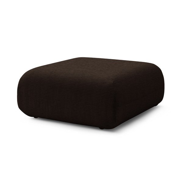 Taburet maro închis cu tapițerie din catifea reiată Lecomte – Bobochic Paris-image-3