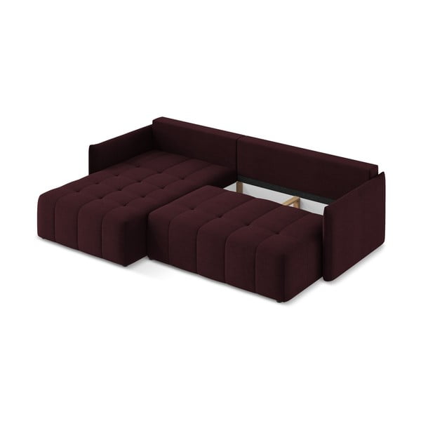 Colțar burgundy extensibil/cu spațiu de depozitare (cu colț pe partea stângă/cu șezlong) Moku – Makamii-image-4
