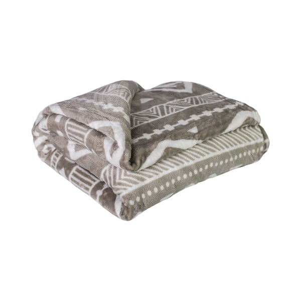 Pătură gri micromicropluș 200x150 cm Maya - My House-image-1