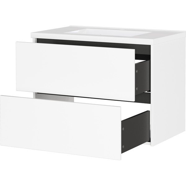 Dulap sub chiuvetă alb suspendat cu aspect mat 81x61 cm Bodera – Germania-image-3