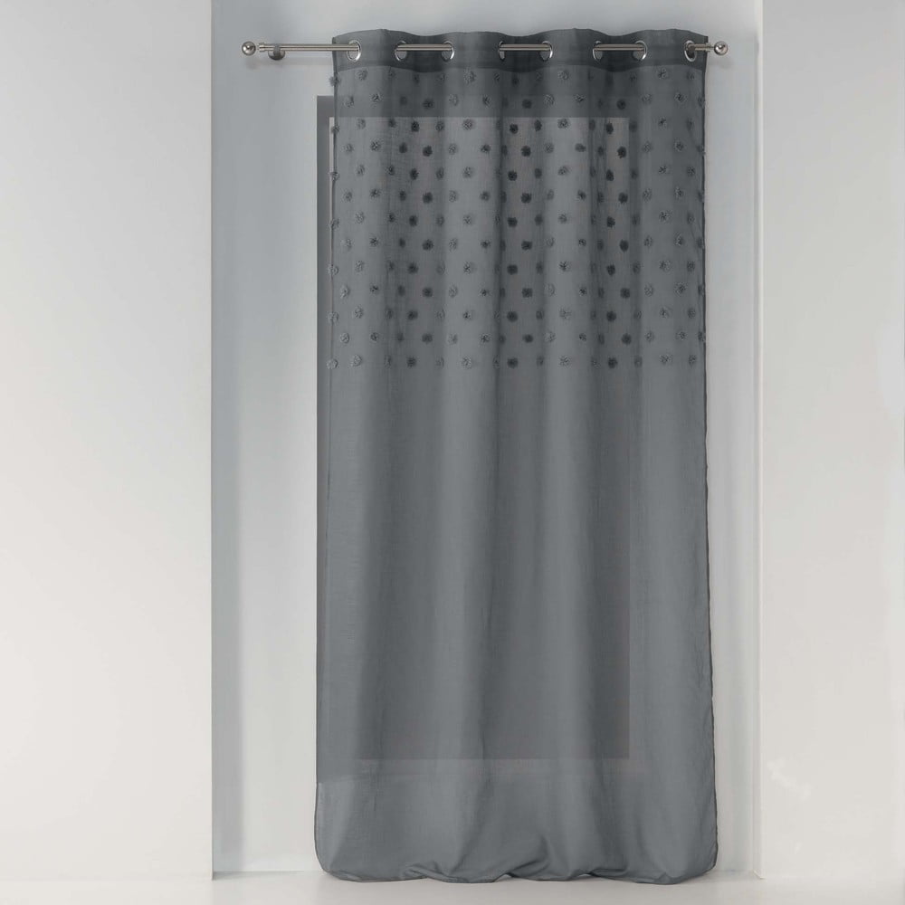 Perdea gri antracit 140x240 cm Melusine – douceur d\'intérieur