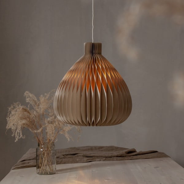 Abajur maro deschis ø 38 cm Honeycomb – Star Trading-image-1