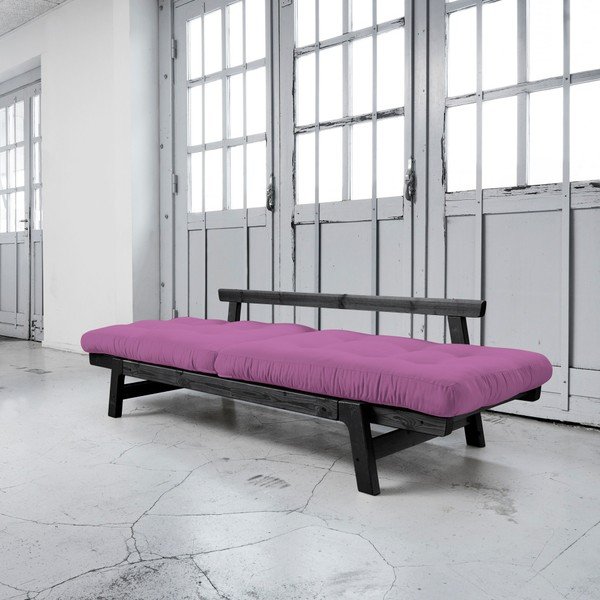 Canapea extensibilă Karup Step Black/Taffy Pink-image-2